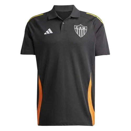 Mens Atletico Mineiro Polo Shirt Black 2024/25