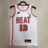 22-23 Heat ADERAYO #13 White Top Quality Hot Pressing NBA Jersey (Retro Logo)