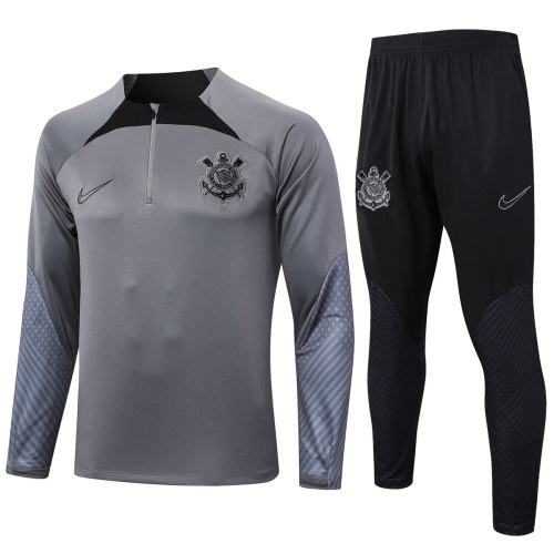 Mens Corinthians Training Suit Grey 2024/25
