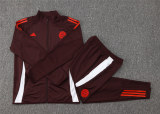 Kids Bayern Munich Jacket + Pants Training Suit Burgundy 2024/25