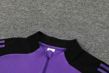 24-25 Germany Purple Kids Half Pull Tracksuit
