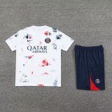 Mens PSG Short Training Suit White 2024/25
