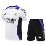 24-25 Real Madrid White Training Short Suit