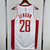 22-23 ROCKETS SENGUN #28 White City Edition Home Top Quality Hot Pressing NBA Jersey