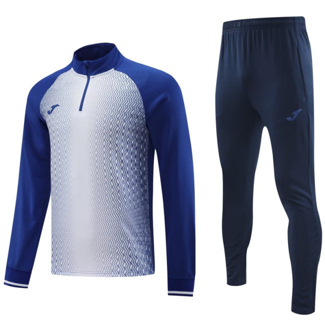 2024 JOM Fancy Blue Half Pull Tracksuit