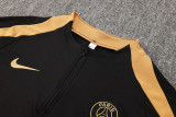 24-25 PSG Black Half Pull Tracksuit