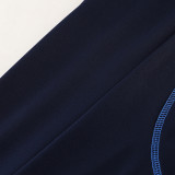 2024 AD Fancy Blue Kids Half Pull Tracksuit