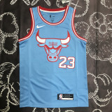 BULLS JORDAN #23 Blue Top Quality Hot Pressing NBA Jersey