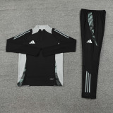 2024 AD Black Half Pull Tracksuit #AB07 (半拉链)