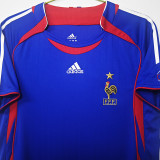 2006 France Home Retro Soccer Jersey