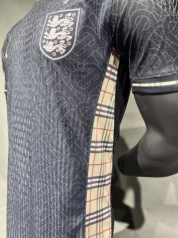 24-25 England Black Grey Special Edition Player Version Soccer Jersey