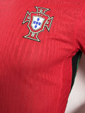 24-25 Portugal Home Long Sleeve Player Version Soccer Jersey