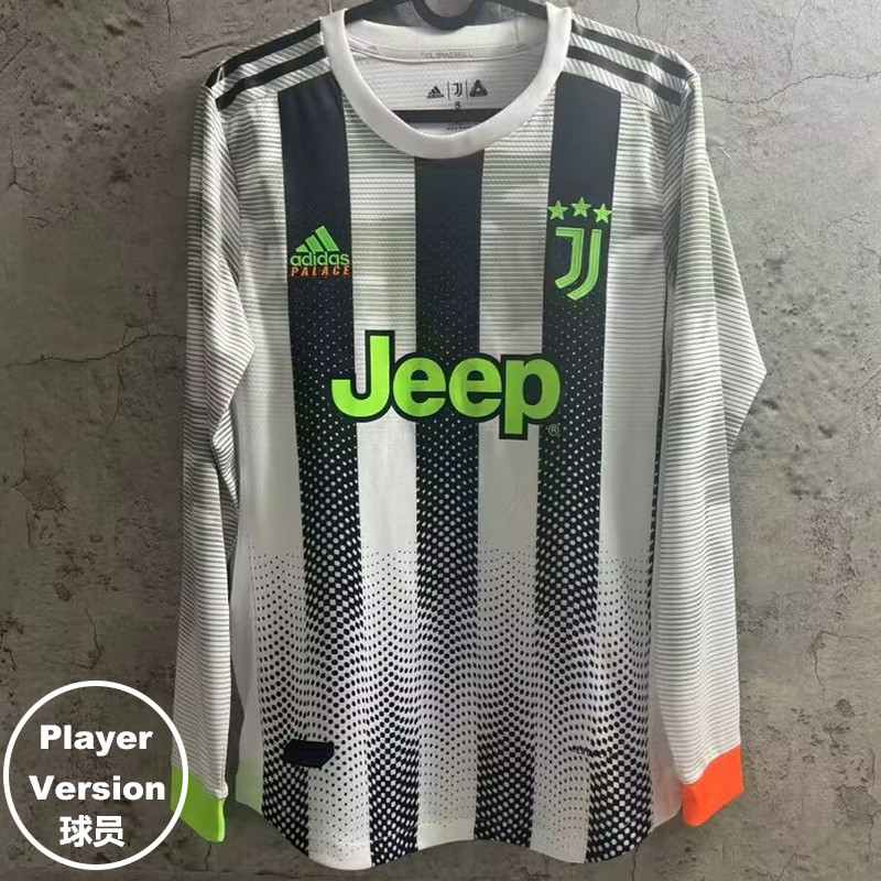 2019-2020 JUV Special Edition Long Sleeve Retro Player Version Soccer Jersey