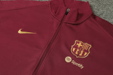24-25 Mens Barcelona Jujube red Jacket Tracksuit  suit