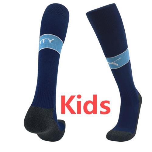24-25 Man City Home Royal blue Kids Socks