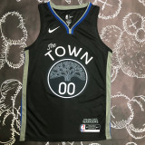 2020 Warriors KUMINGA #00 Black Grey Top Quality Hot Pressing NBA Jersey