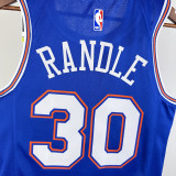 21-22 KNICKS RANDLE #30 Blue Top Quality Hot Pressing NBA Jersey (Trapeze Edition)