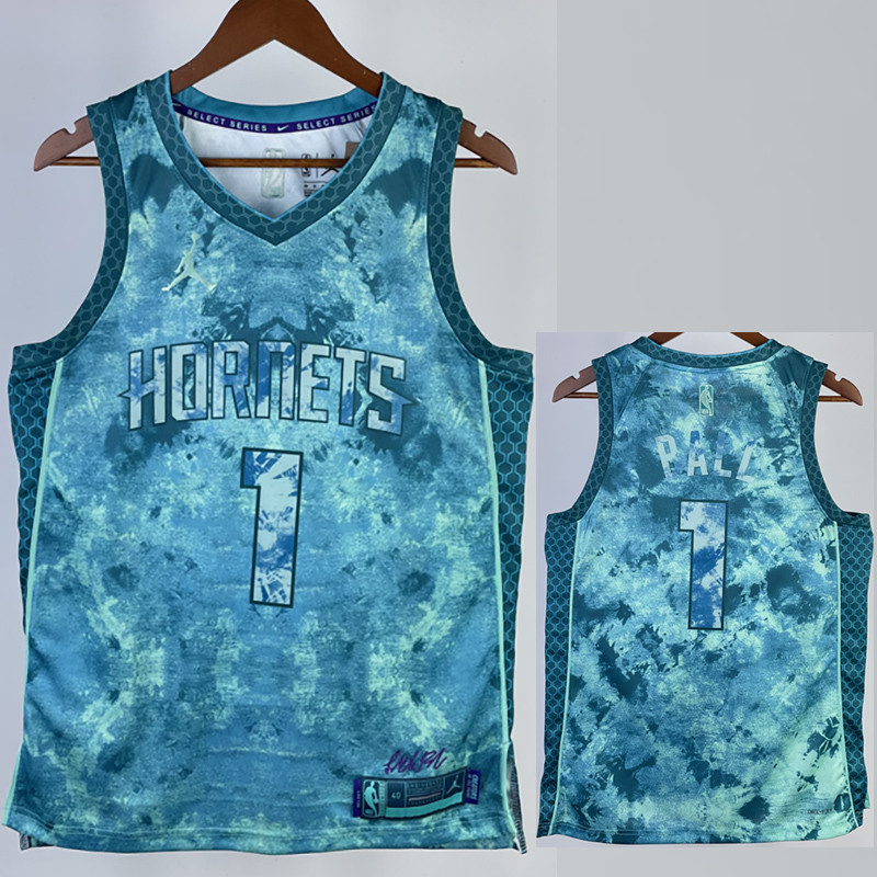 22-23 HORNETS PALL #6 Green Top Quality Hot Pressing NBA Jersey