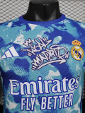 24-25 Mens Real Madrid  Blue Special Edition Player Version Soccer Jersey