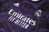 24-25 Real Madrid   Purple Training Short Suit