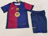 24-25  Barcelona Home Kids Soccer Jersey