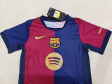 24-25  Barcelona Home Kids Soccer Jersey