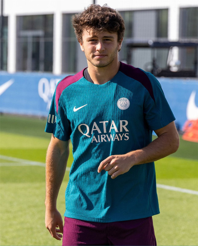 Mens PSG Pre-Match Short Training Authentic Lake Blue Jersey 2024/25 - Match