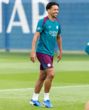 Mens PSG Pre-Match Short Training Authentic Lake Blue Jersey 2024/25 - Match