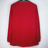 2012 Portugal Away Long Sleeve Retro Soccer Jersey