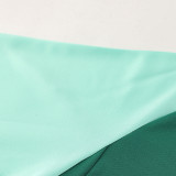 2024 AD Green Kids Half Pull Tracksuit