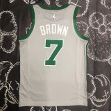 CELTICS BROWN #7 Gray Top Quality Hot Pressing NBA Jersey