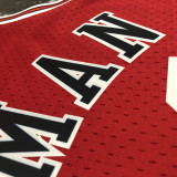 1998 BULLS RODMAN #91 Red Retro Top Quality Hot Pressing NBA Jersey