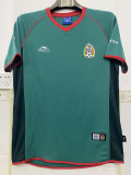 2002 Mexico Home Retro Soccer Jersey