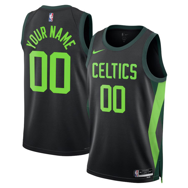 Mens Boston Celtics Nike Black 2024/25 Swingman Jersey - City Edition