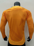 24-25 Mens Real Madrid Away Long Sleeve Player Version Soccer Jersey