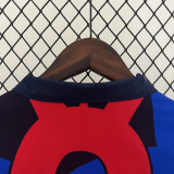 2024 Mens Barcelona  Red & Dark Blue Double Sided Windbreaker