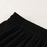 2024 AD Black Kids Half Pull Tracksuit