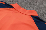 Mens Manchester United Polo Shirt Orange 2024/25