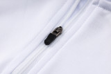 2024 JOM White Half Pull Tracksuit (半拉链)