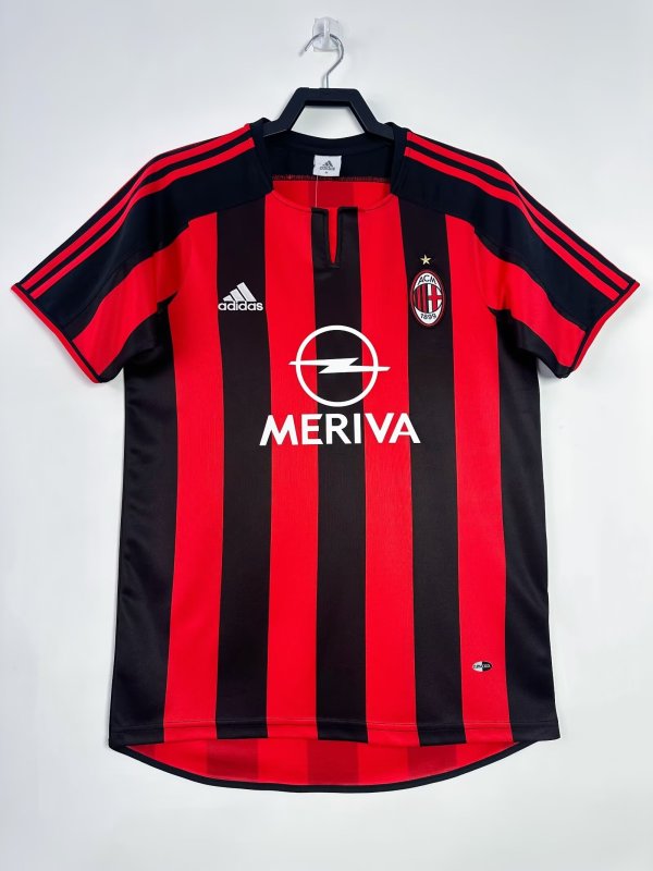 Mens AC Milan Retro Home Jersey 2003/04