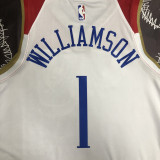 2020 Pelicans WILLIAMSON #1 White City Edition Top Quality Hot Pressing NBA Jersey
