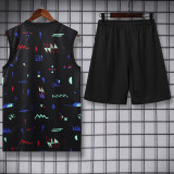 24-25 Portugal Black Tank top and shorts suit