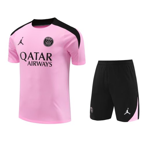 Mens PSG x Jordan Short Training Suit Pink 2024/25