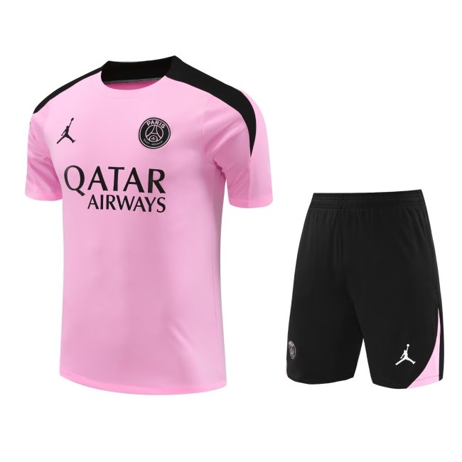 Mens PSG x Jordan Short Training Suit Pink 2024/25