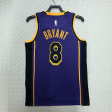 22-23 LAKERS BRYANT #8 Purple Top Quality Hot Pressing NBA Jersey (Trapeze Edition)