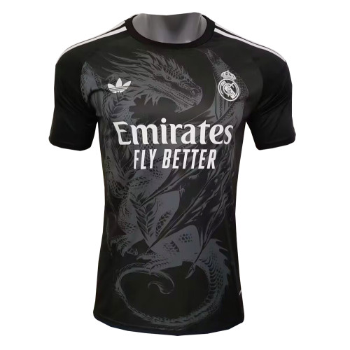 Mens Real Madrid Special Edition Black Dragon Jersey 2024/25