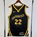 23-24 WARRIORS WIGGINS #22 Black City Edition Top Quality Hot Pressing NBA Jersey
