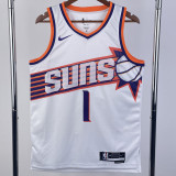 23-24 SUNS BOOKER #1 White Top Quality Hot Pressing NBA Jersey