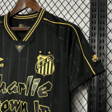 24-25 Santos FC Black Commemorative Edition Fans Soccer Jersey