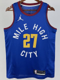 20-21 Nuggets MURRAY #27 Blue Top Quality Hot Pressing NBA Jersey (Trapeze Edition)